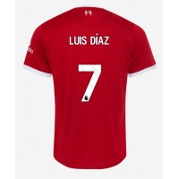 Camisa de Futebol Liverpool Luis Diaz #7 Equipamento Principal 2023-24 Manga Curta